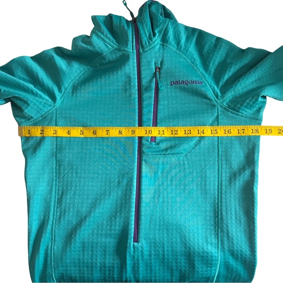 Patagonia Teal Men's R1® Fleece Pullover Hoody XS- NWOT - Picture 8 of 8